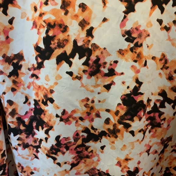 Apt 9 floral open back blouse Plus size - Picture 5 of 7
